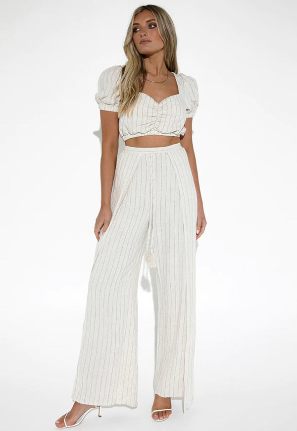 CHRISSY PANT SAND STRIPE (PANT ONLY)