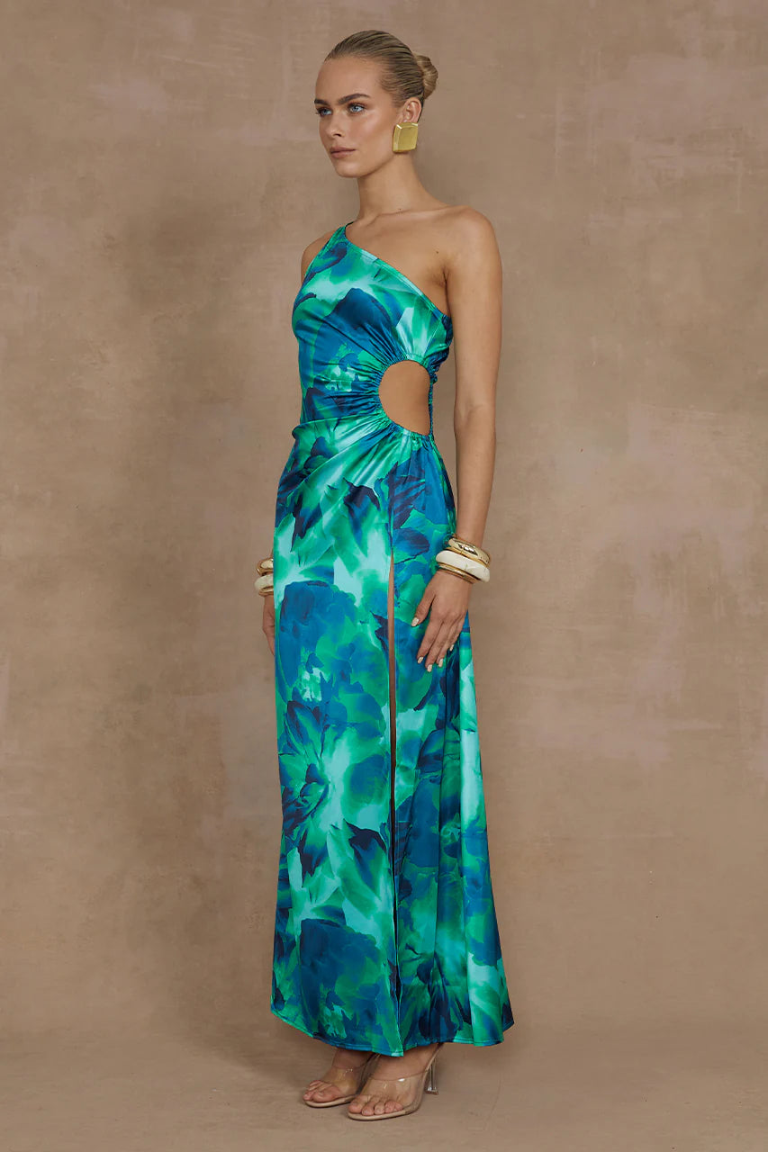 CALISTA ONE SHOULDER MAXI DRESS