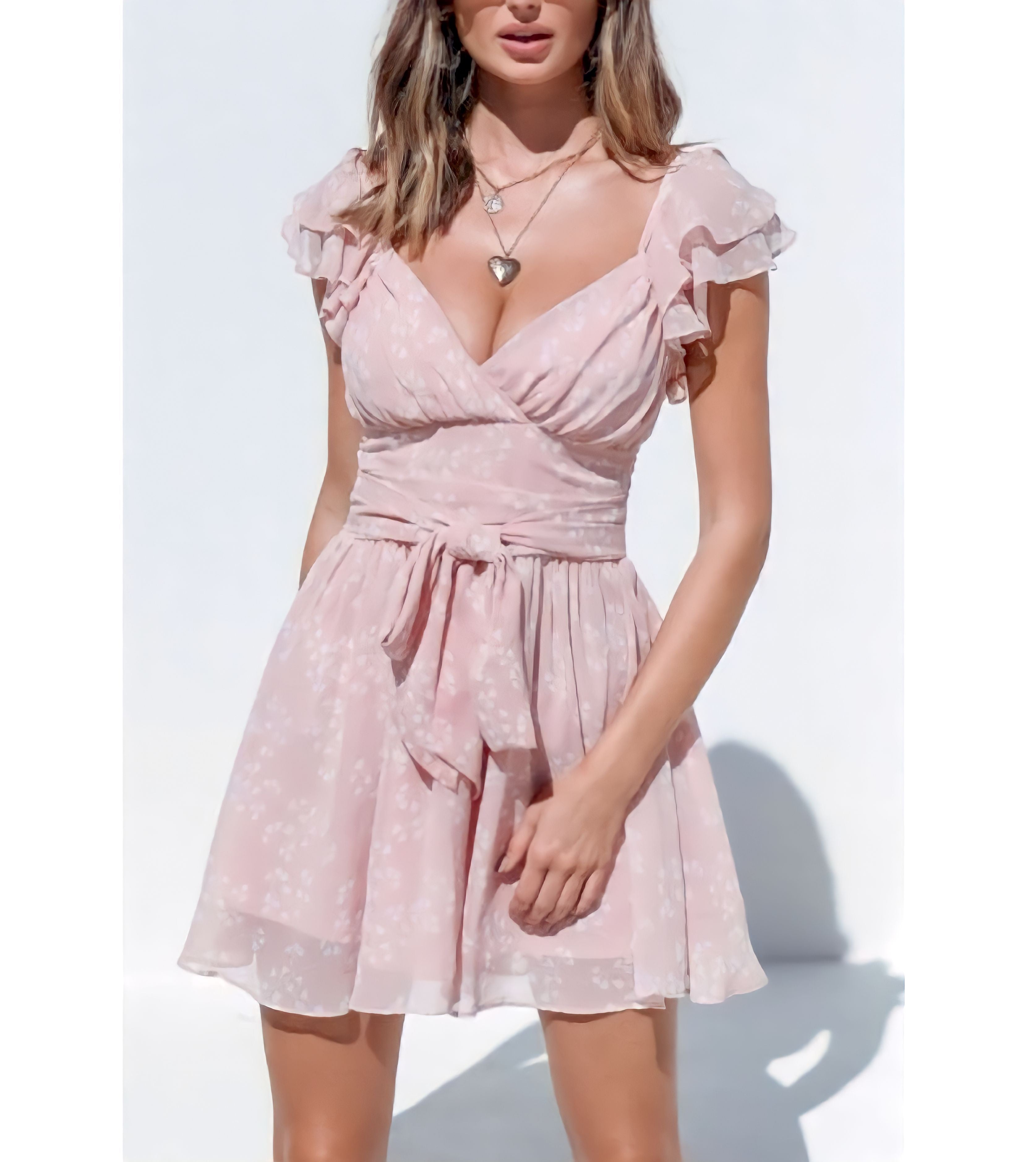 MADDIE PINK FLORAL DRESS