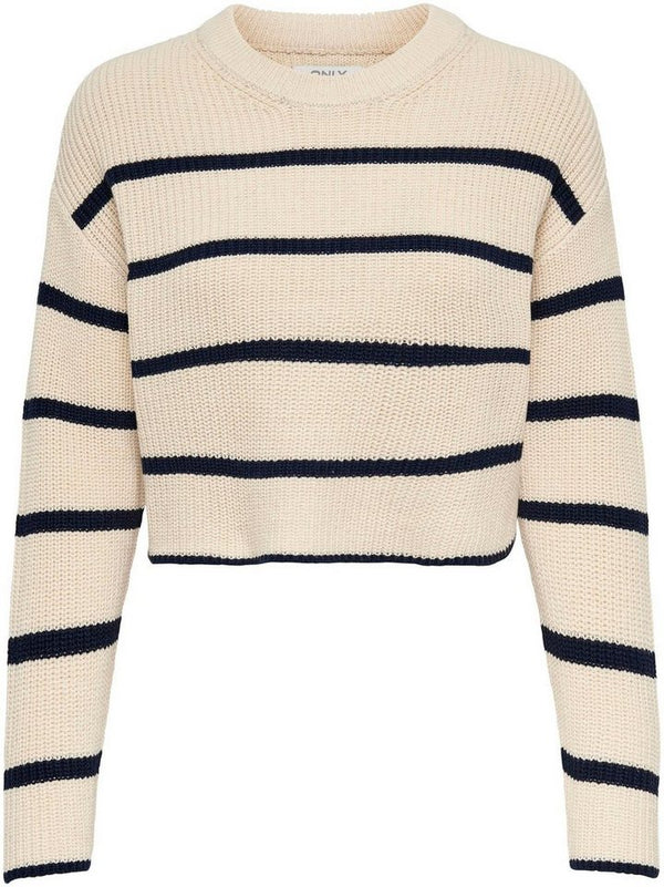 STRIPED KNIT PULLOVER