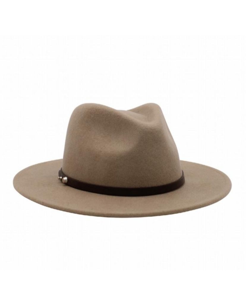 ACE OF SOMETHING FEDORA HAT GOLDEN SAND