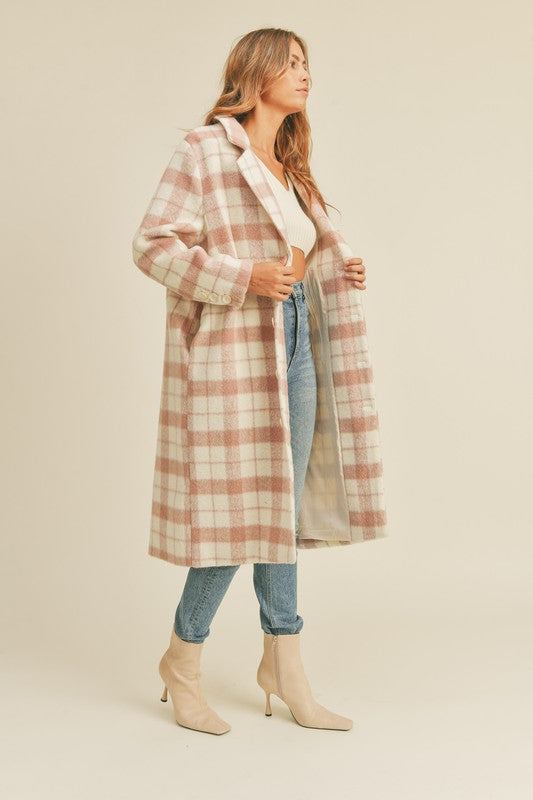 MAVIS PLAID COAT